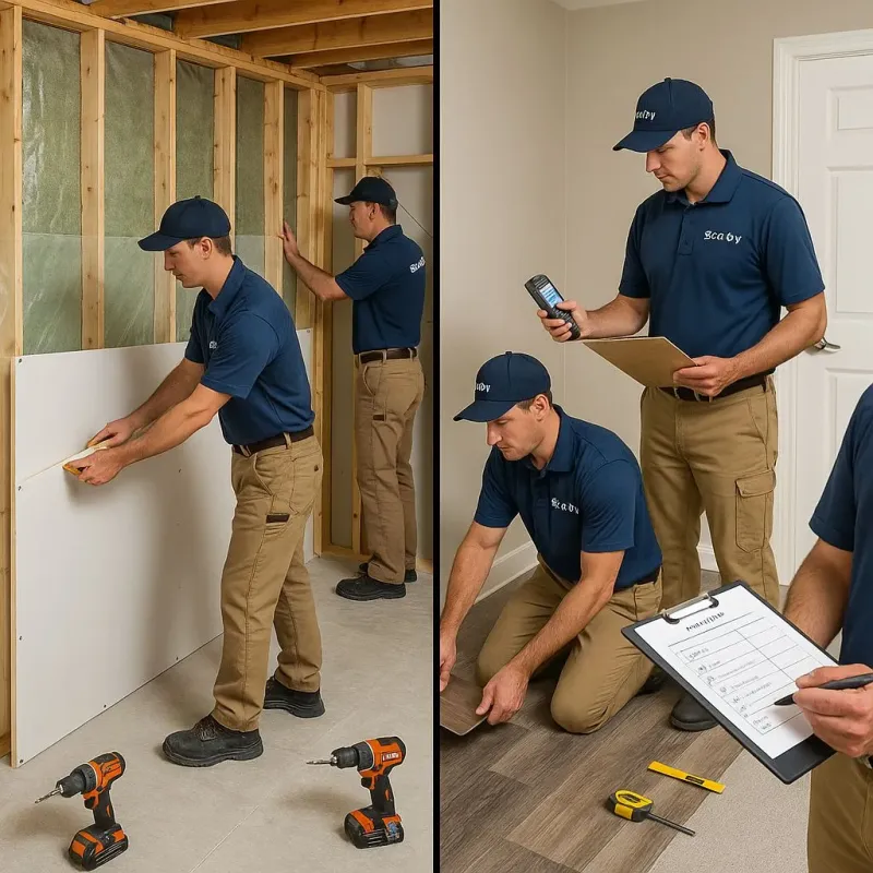 Repairs and Reconstruction process in Wind Gap, PA